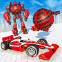 icon Flying Red Ball Car Robot