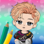 icon KPOP Chibi Idol Coloring Book
