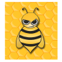 icon flying bee