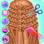 icon Princess Braided Hairstyles Color by number