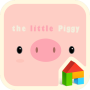 icon little piggy pink