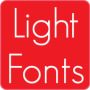 icon Light fonts for FlipFont