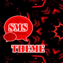 icon Red Black GO SMS Theme