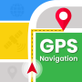 icon GPS Map Route Traffic Navigation