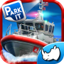 icon Police Boat Parking 3D Race