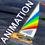 icon Sailing simulation ANIMATION