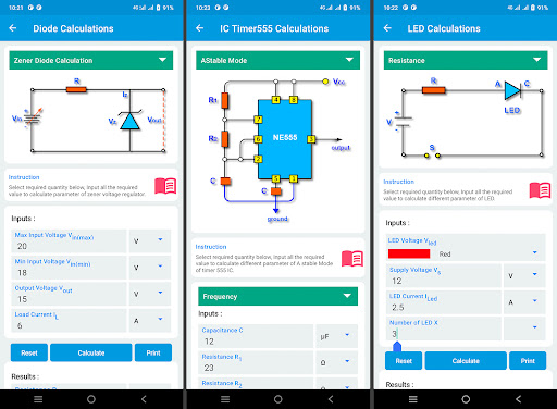 Download free Electronics Tools: ElectroCalc 35 APK for Android