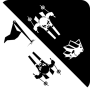 icon Black and white ski challenge