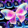 icon Colorful Glitter Neon Butterfly Keyboard Theme