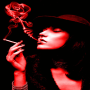 icon Red Smoke Girl LWP