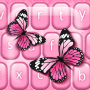 icon Pink Butterfly Keyboard