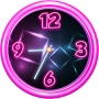 icon Neon Analog Clock Widget