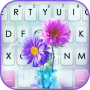 icon Bright Flower Keyboard Background