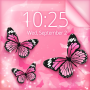 icon Pink Butterfly Live Wallpaper