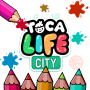 icon coloring toca boca life world