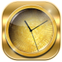 icon Neon Gold Clock