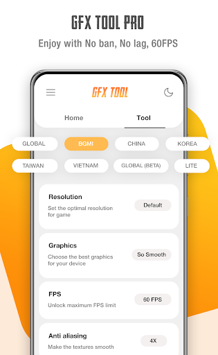 GFX tool Pro For PU & FF Games ( No Lag No Ban ) for Android