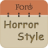 icon Horror Font Style Free 4.0