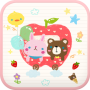 icon Happy Apple go sms theme