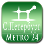 icon Saint Petersburg, Russia map for Metro24