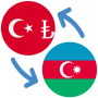 icon Turkish lira Azerbaijani manat