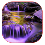 icon Purple Waterfall Wallpaper