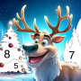 icon Christmas Color by Number Game