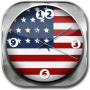 icon USA Analog Clock Widget