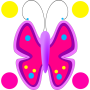 icon Butterfly flowers 4 DoodleText!