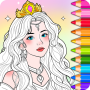 icon Princess Game Fantasy Coloring