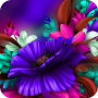 icon Themes app for S6 Purple Bloom flower