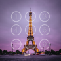 icon Eiffel Tower Pin Lock Screen