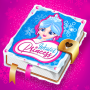 icon Winter Princess Diary (with lock or fingerprint)