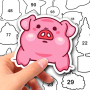icon Sticker Puzzle: Colorful Book