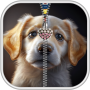 icon Puppy Dog Zipper Lock Screen