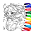 icon Mermaids Coloring 2.2401
