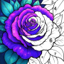 icon Coloring Book: Color by Number