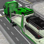 icon Car Transporter Truck Driving