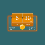 icon 3D flip clock & world weather widget theme pack 5