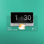 icon 3D flip clock & weather widget pack 3