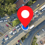 icon GPS Satellite Earth Map View