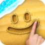 icon Sand Draw: Beach Creativity, Artistic and Exotic Art