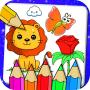 icon Drawing and Coloring Book Game