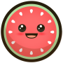 icon kawaii watermelon