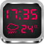 icon Night Clock Weather Widget