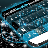 icon Neon Blue Cars Keyboard Theme 1.224.1.82