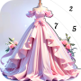icon Princess Dress Coloring Game